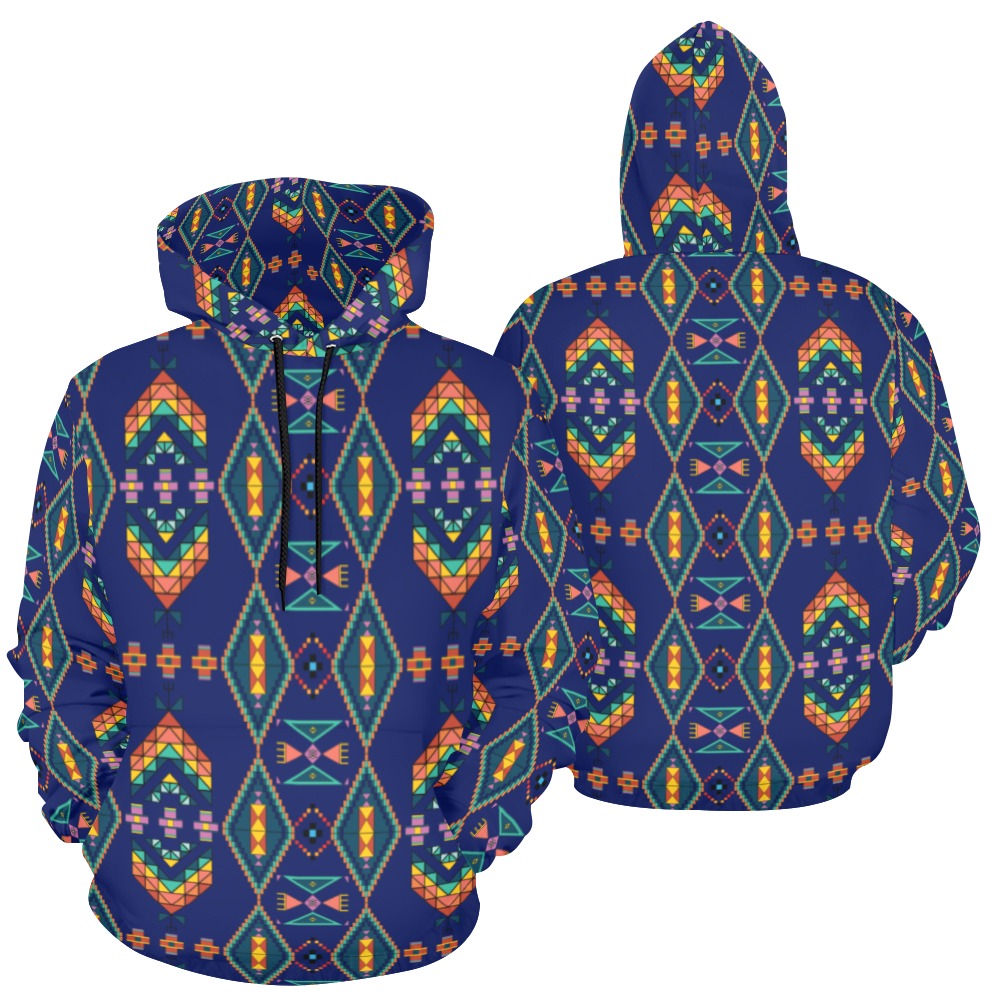 Travois Tipi Blue Hoodie for Men