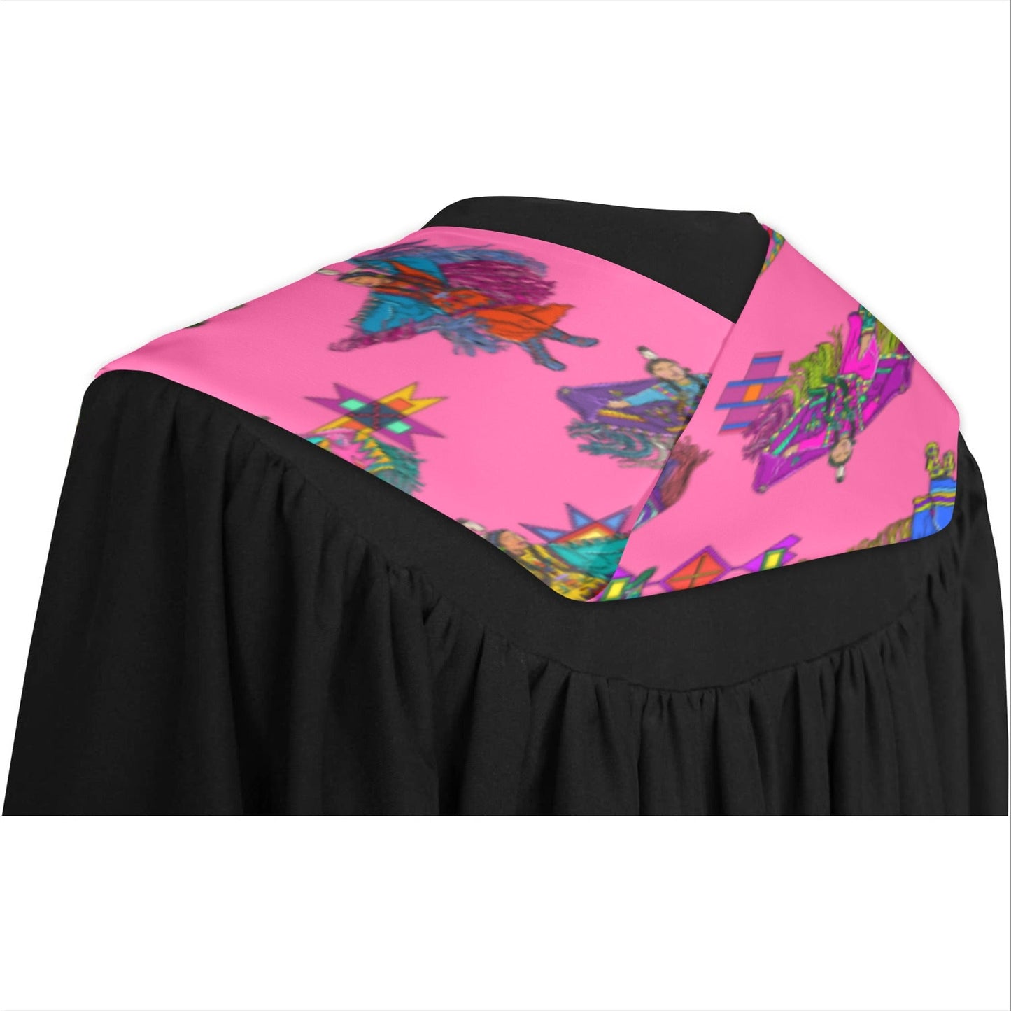 Women's Fancy Dancers Pink Graduation Stole
