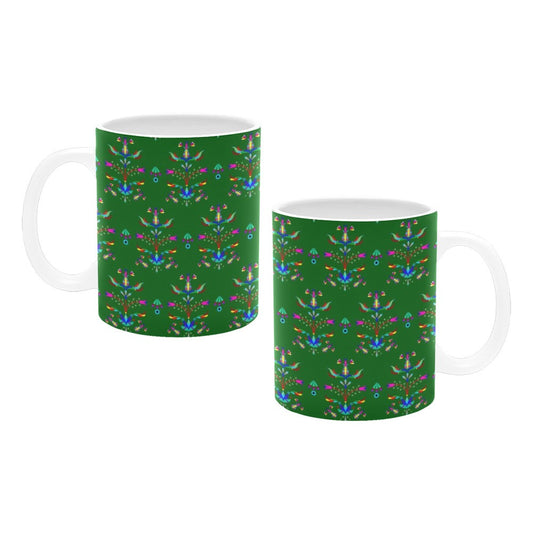 Dakota Damask Green Mug