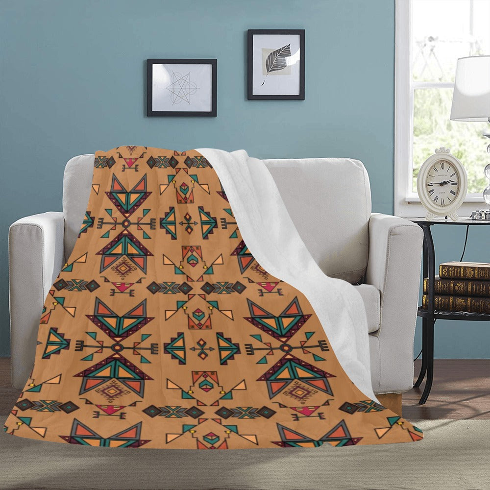 Arrow dawn Brown X-Large Micro Fleece Blanket