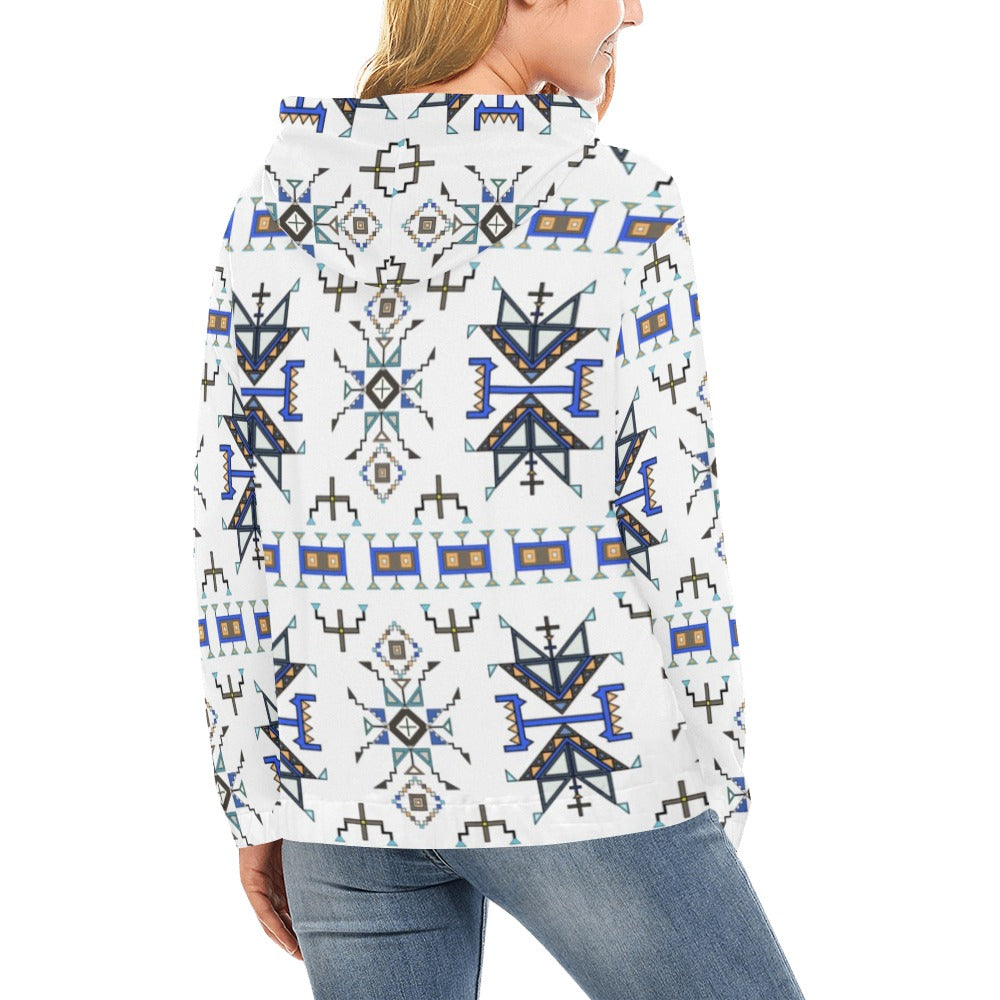 Eagle Strike White Hoodie for Women (USA Size)