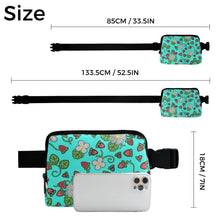 Load image into Gallery viewer, Strawberry Dreams Turquoise Belt Bag
