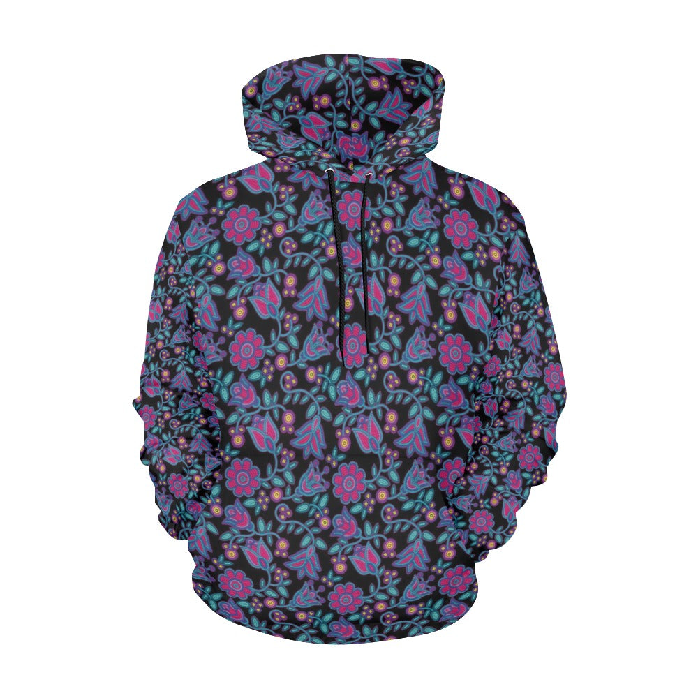 Beaded Nouveau Coal Hoodie for Women