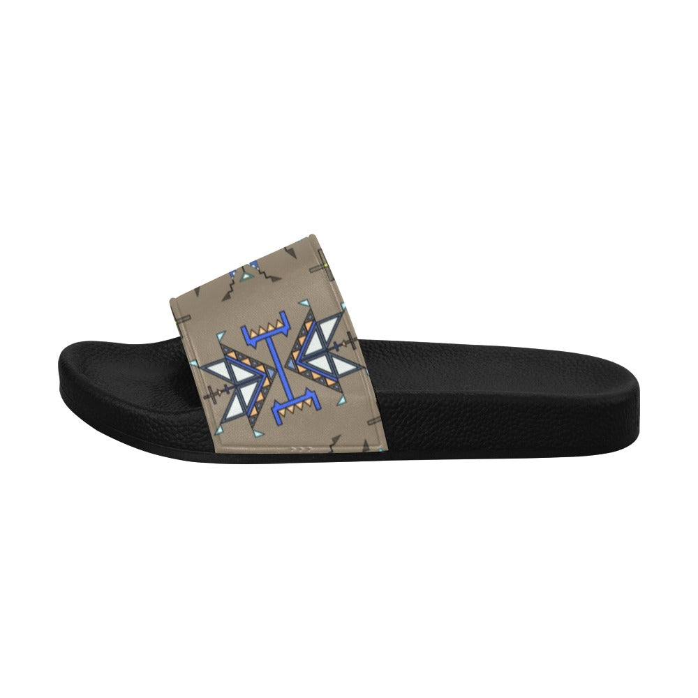 Eagle Strike Brown Men's Slide Sandals