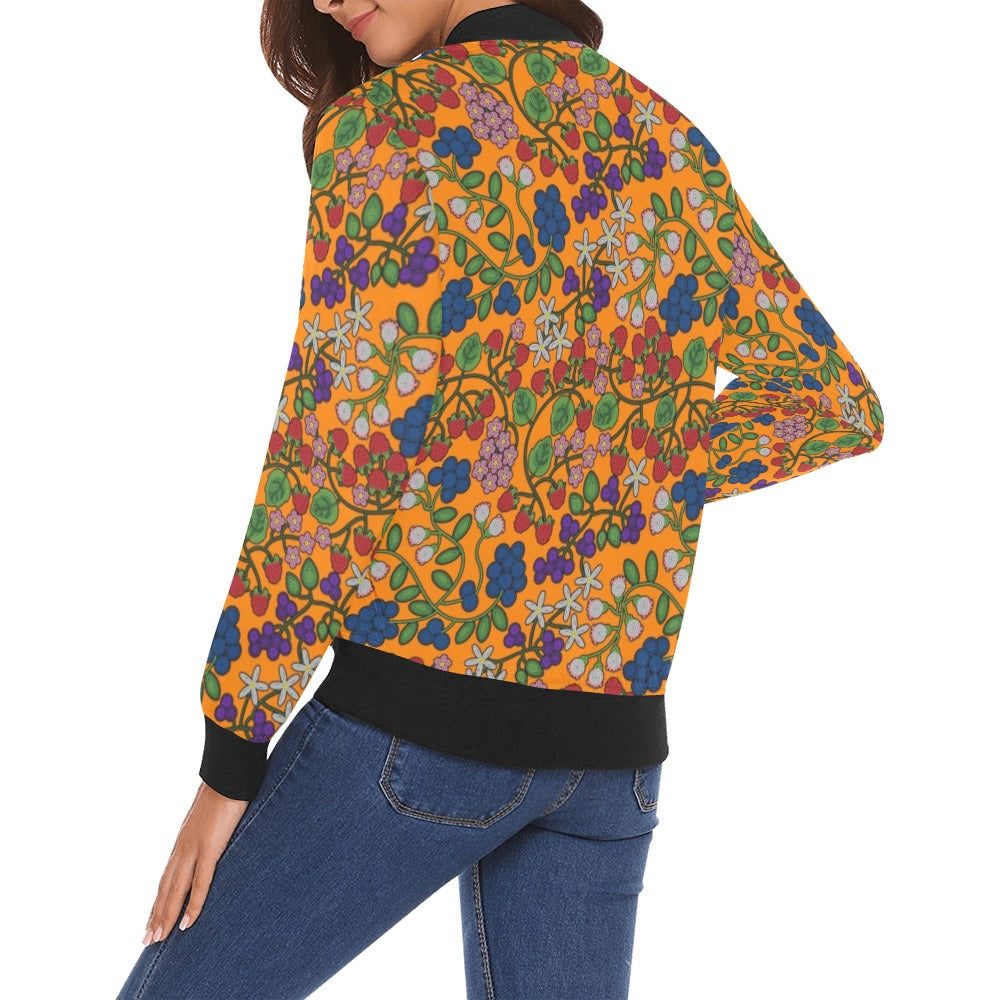 Takwakin Harvest Carrot Bomber Jacket for Women