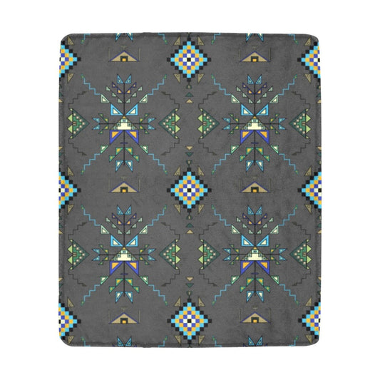 Bear Shield Gray Ultra-Soft Micro Fleece Blanket 50"x60"