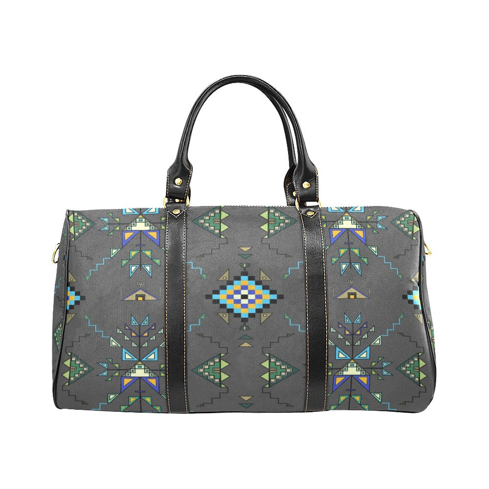 Bear Shield Dark Gray Large Travel Bag
