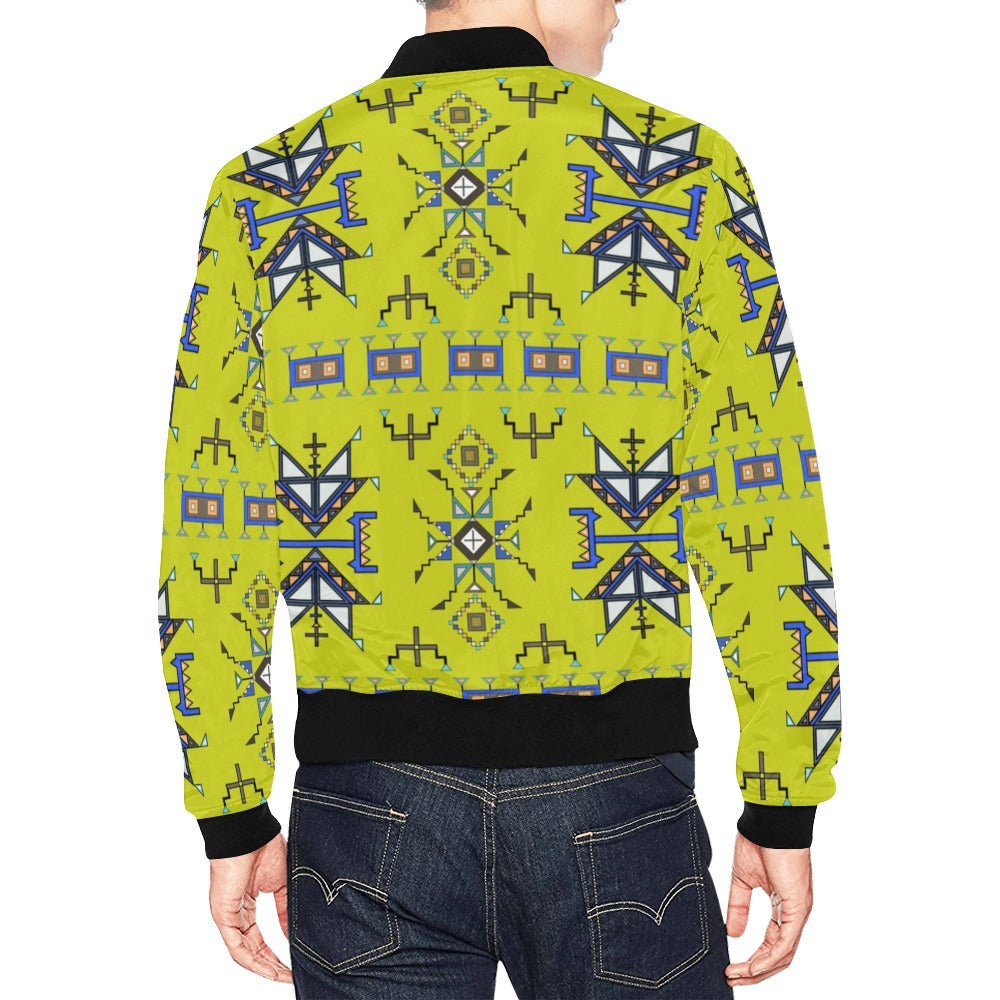 Eagle Strike Lime Bomber Jacket for Men