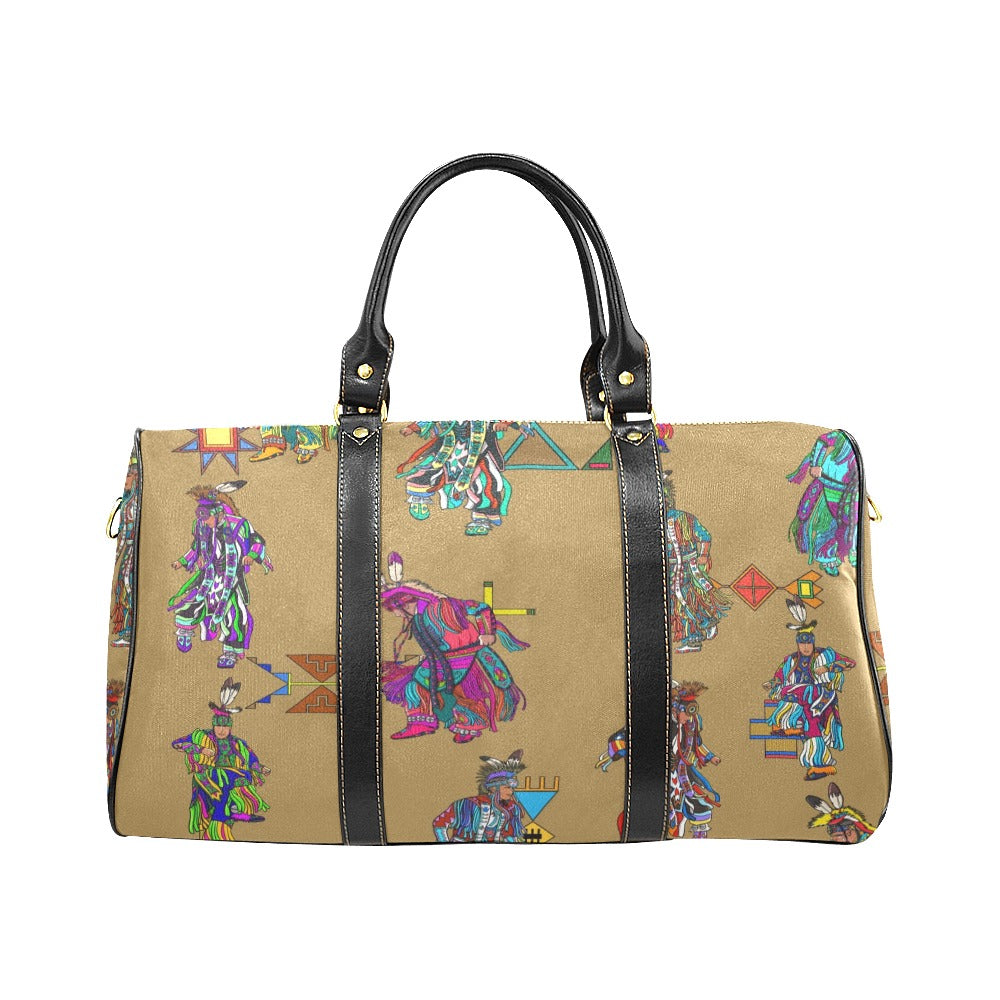 Men's Grass Dancers Earth Large Travel Bag