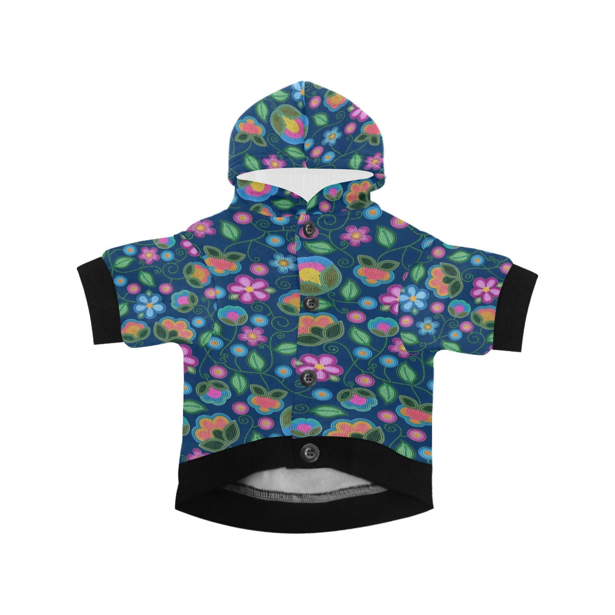 Turquoise Sunbeam Blue Pet Hoodie