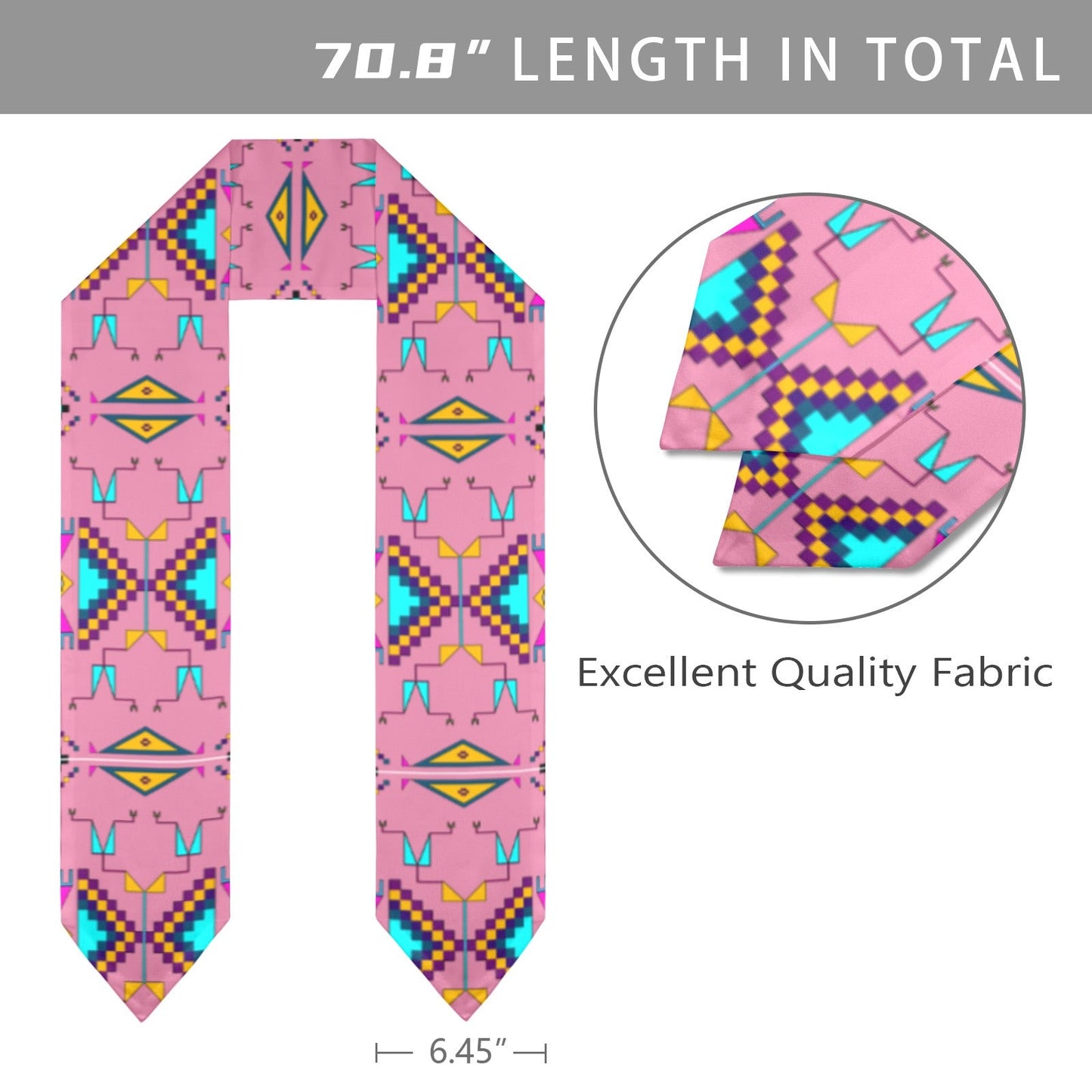 Rite of Passage Pink Graduation Stole