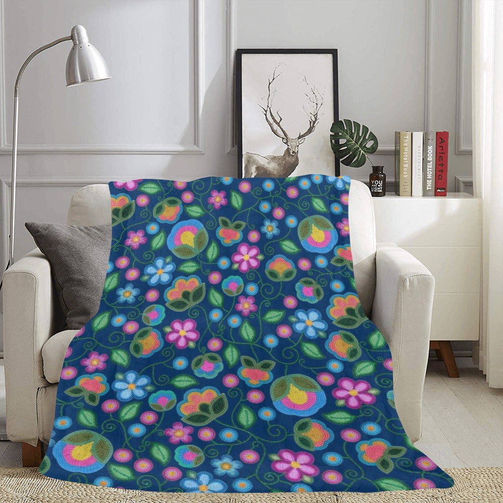 Turquoise Sunbeam Blue X-Large Micro Fleece Blanket