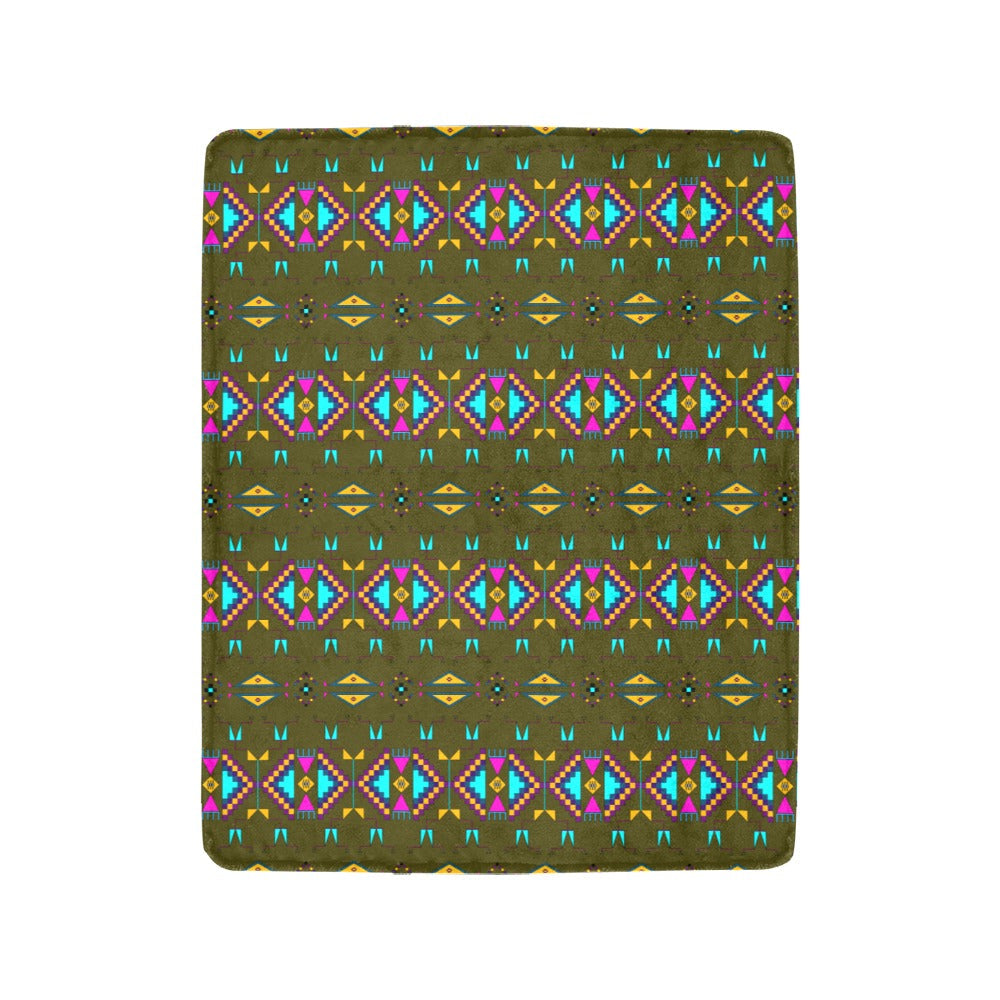 Rite of Passage Olive Ultra-Soft Micro Fleece Blanket 40"x50"