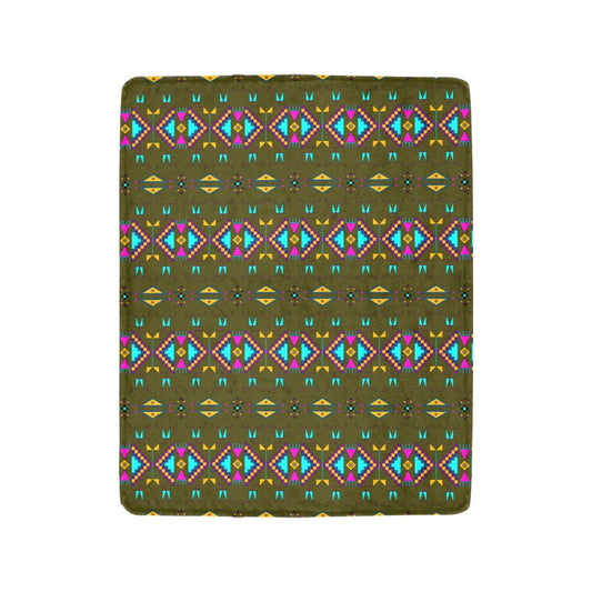 Rite of Passage Olive Ultra-Soft Micro Fleece Blanket 40"x50"