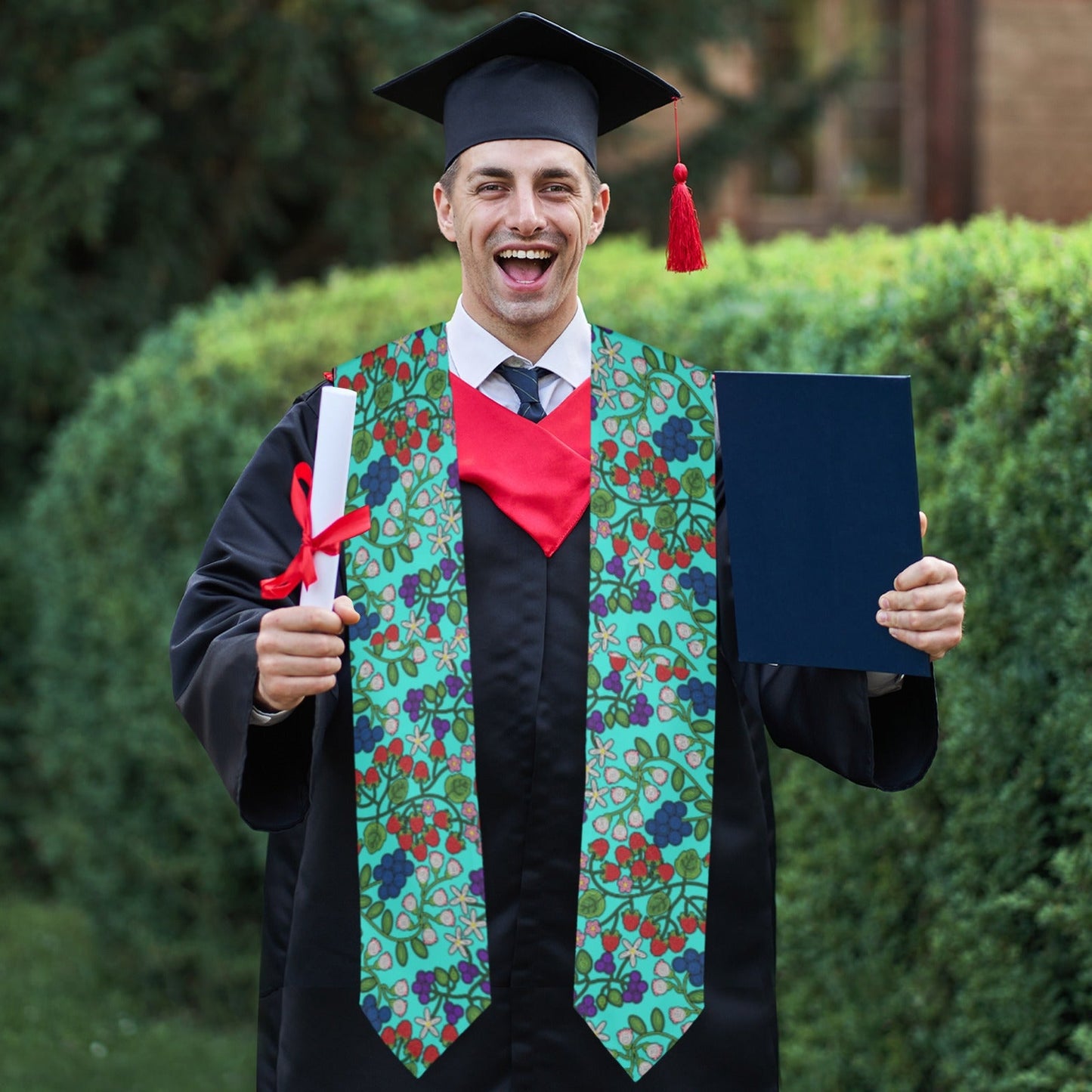 Takwakin Harvest Turquoise Graduation Stole