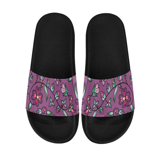 Amber Evening Garland Purple Slide Sandals