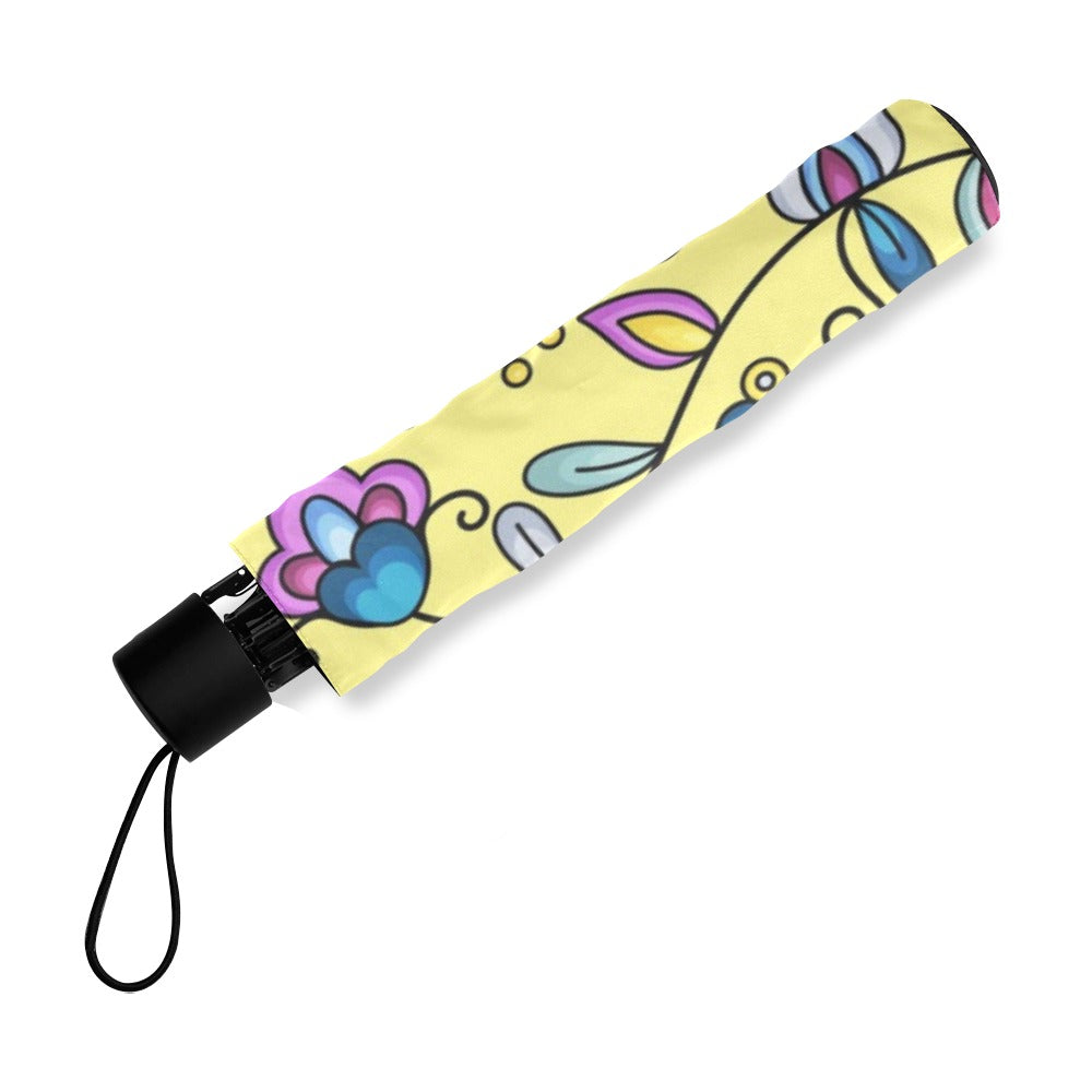 Autumn Bundle Blessing Yellow Foldable Umbrella