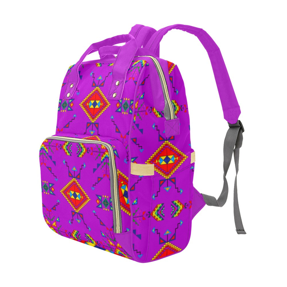 Buffalo Jump Purple Multi-Function Diaper Backpack/Diaper Bag