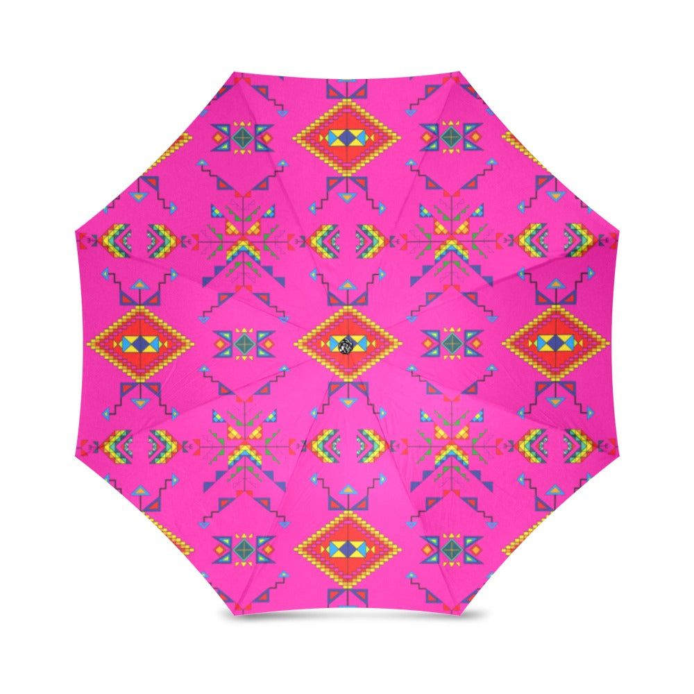Buffalo Jump Pink Foldable Umbrella