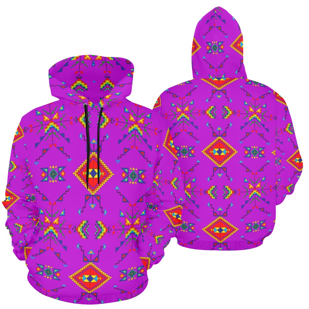 Buffalo Jump Purple Hoodie for Women