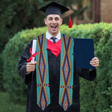 Load image into Gallery viewer, Diamond in the Bluff Turquoise Graduation Stole
