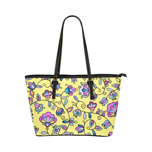 Autumn Bundle Blessing Yellow Leather Tote