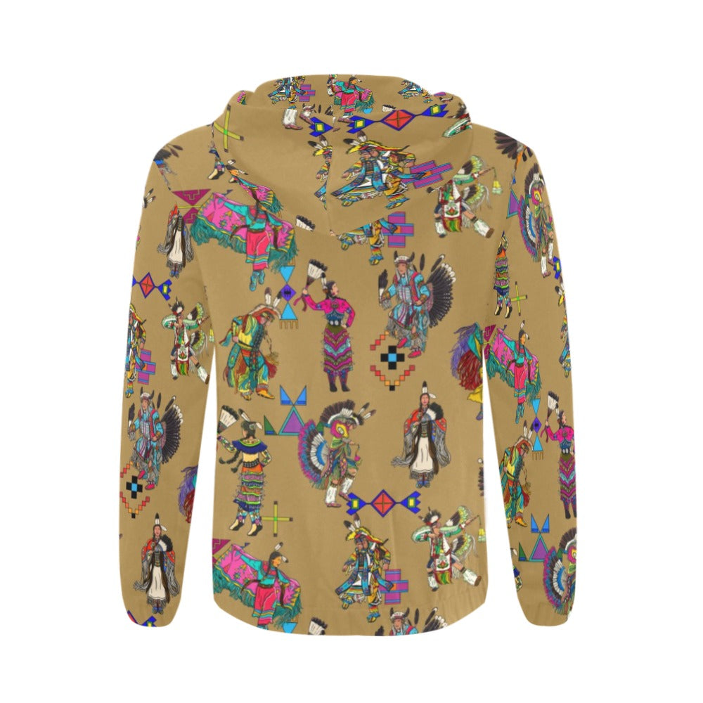 Grand Entry Dancers Earth Zip Hoodie