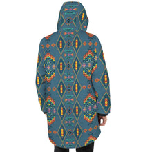 Load image into Gallery viewer, Travois Tipi Deep Lake Unisex Sherpa Lined Hooded Coat
