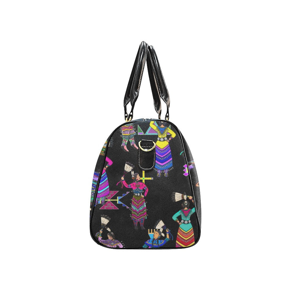 Women's Jingle Dancers Black Small Travel Bag