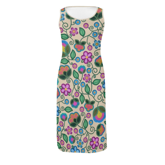 Turquoise Sunbeam Cream Phaedra Dress