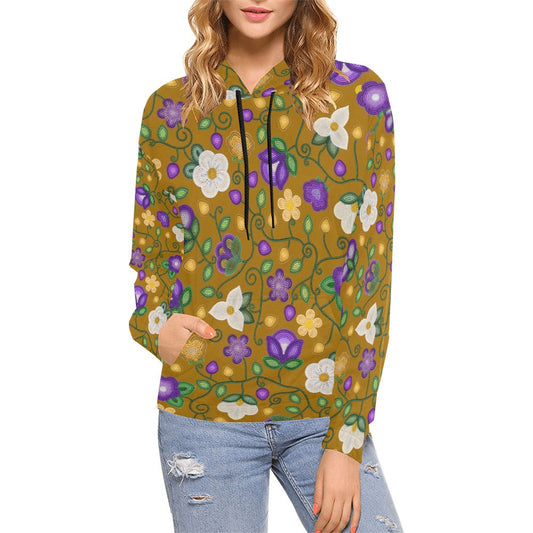 Midnight Moss Bloom Toffee Hoodie for Women