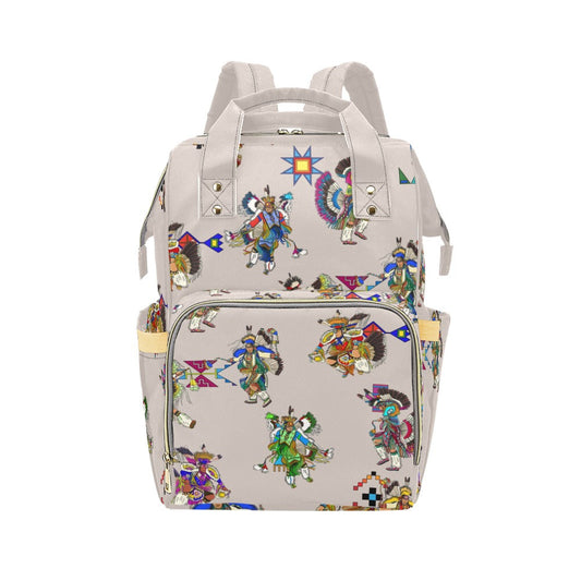 Men's Fancy Dancers Muslin Multi-Function Diaper Backpack