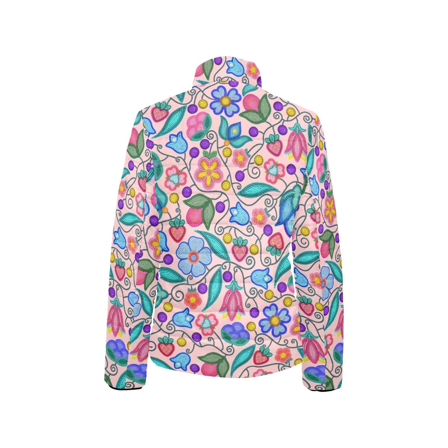Sweet Offering Pink Stand Collar Jacket
