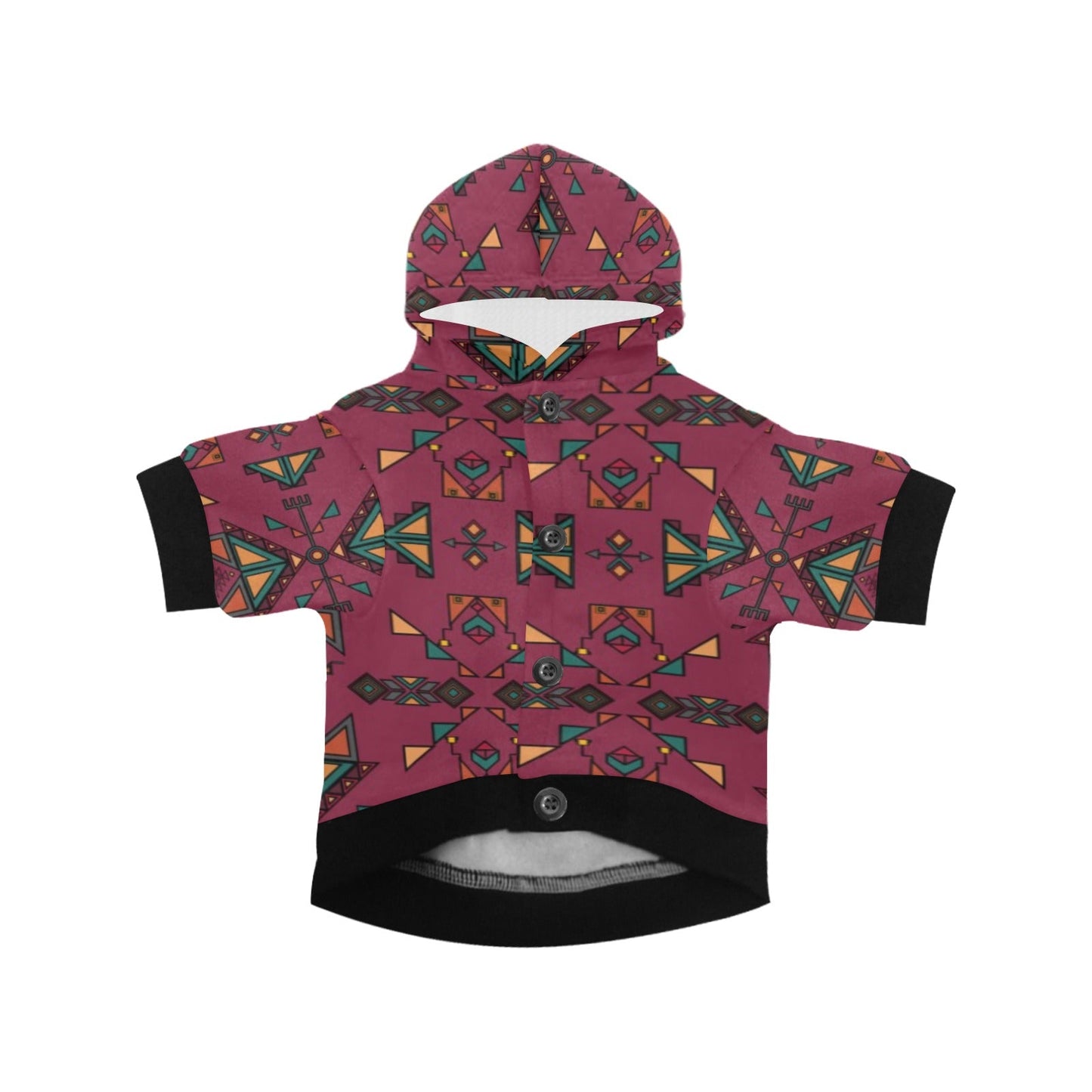 Arrow dawn Maroon Pet Dog Hoodie