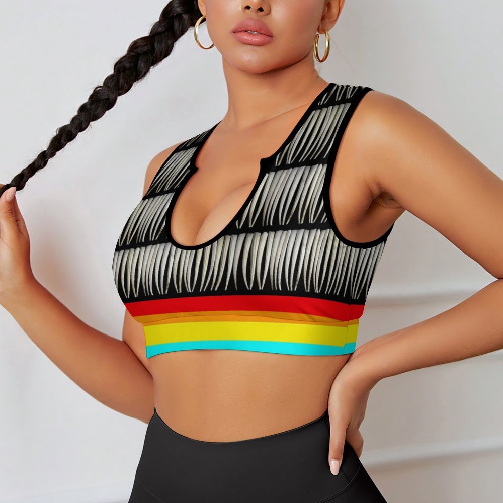 Dentalium on Black Yoga Top