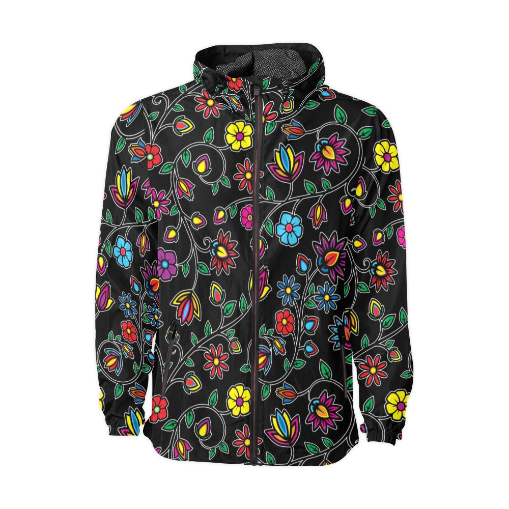 Nature_s Nexus Black Men's Windbreaker