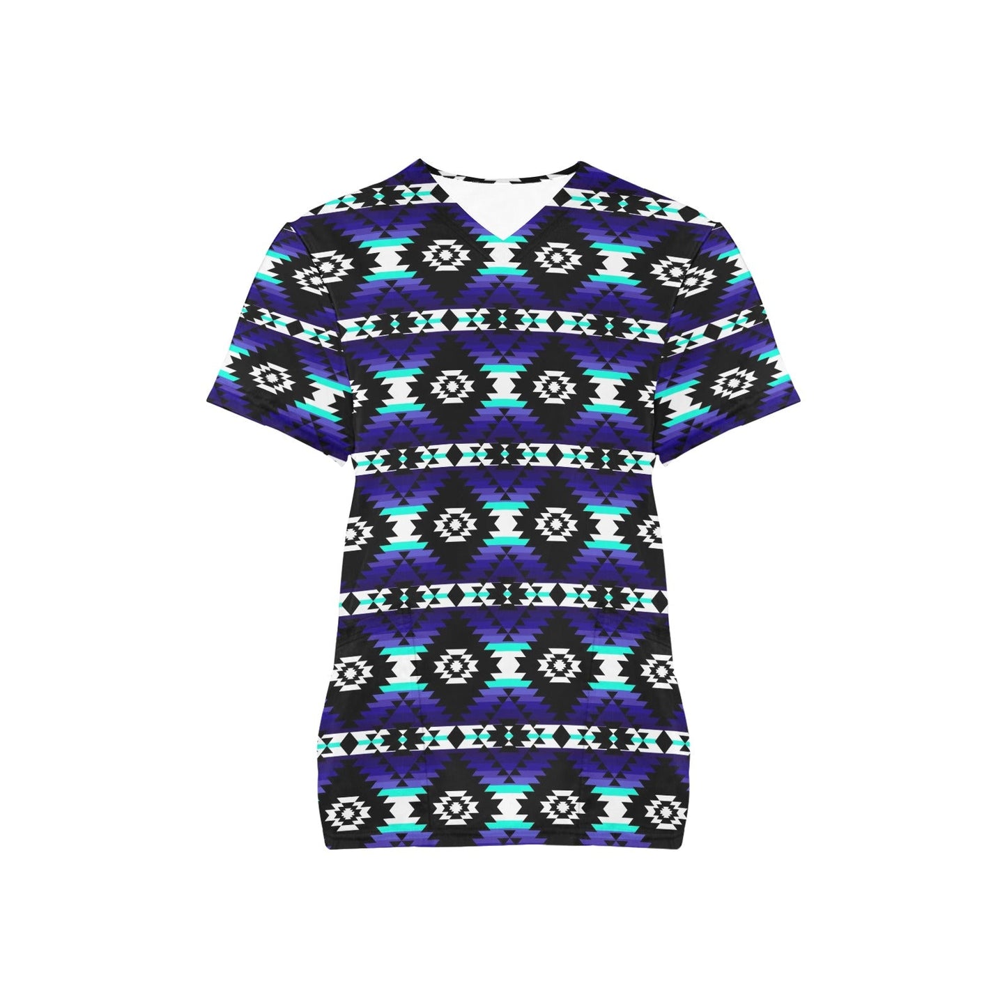 Cree Confederacy Midnight Scrub Top