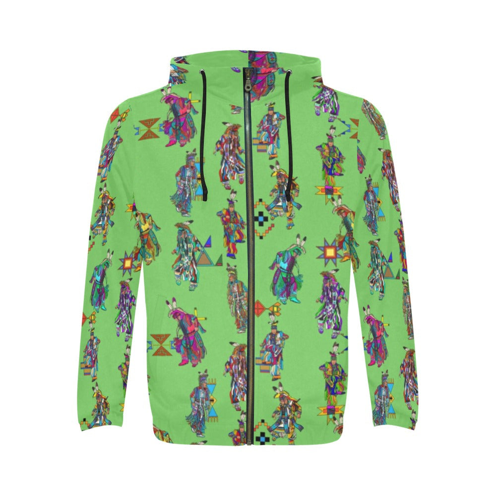 Men's Grass Dancers Grass Zip Hoodie