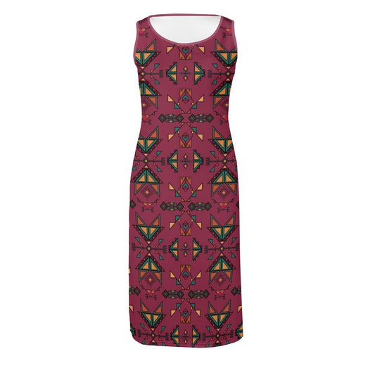 Arrow Dawn Maroon Phaedra Dress