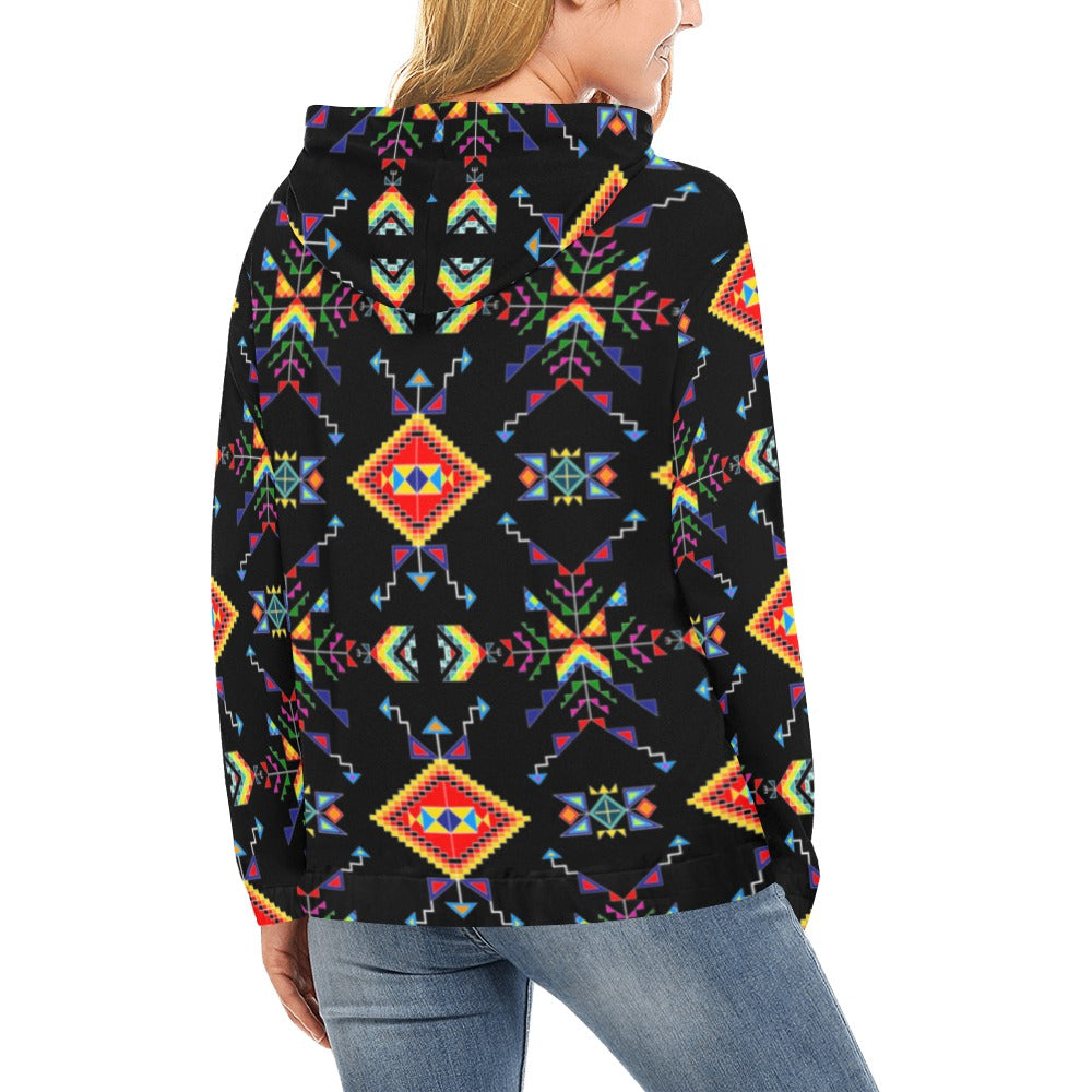 Buffalo Jump Black Hoodie for Women
