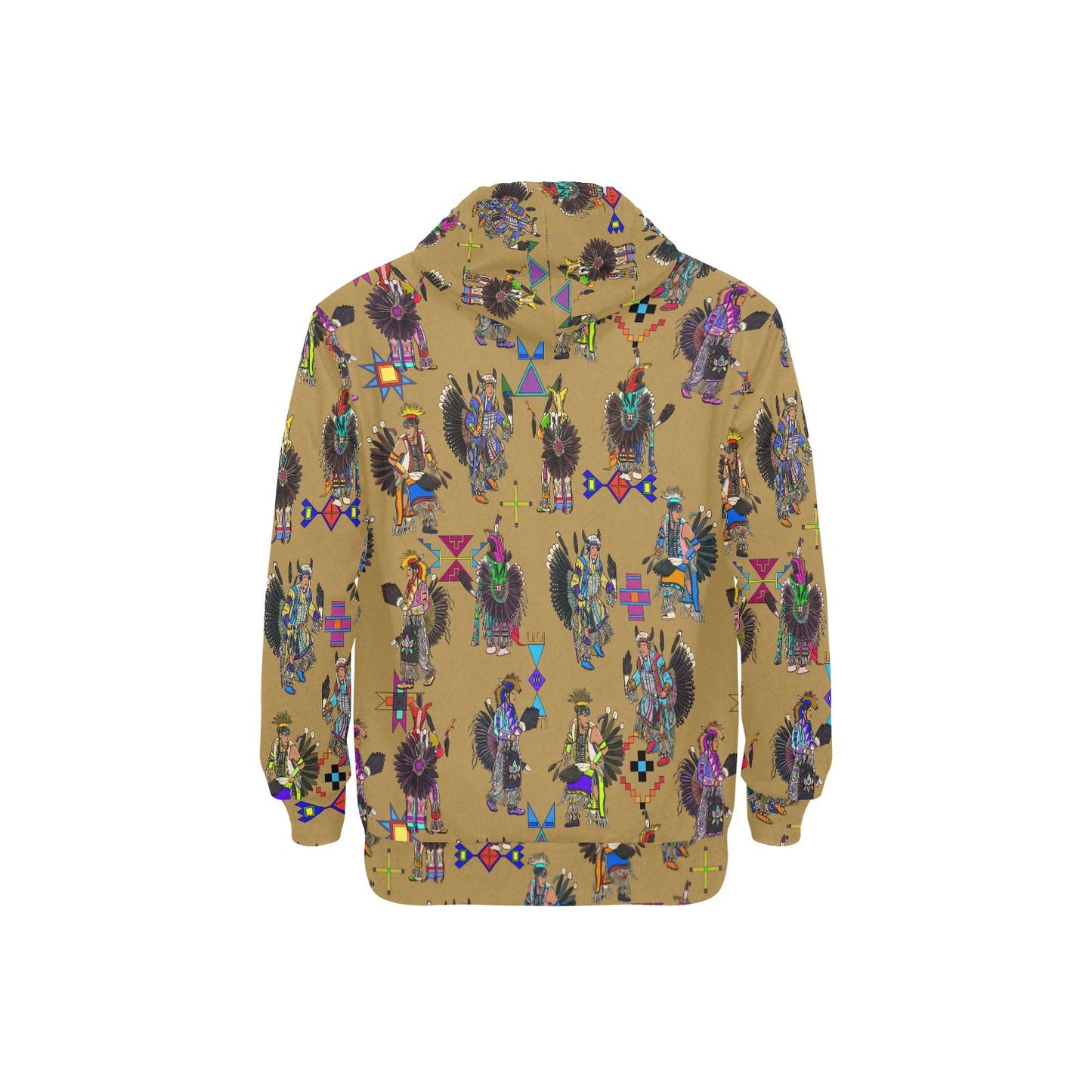 Men's Tradish Dancers Earth Men's Long Sleeve Fleece Hoodie