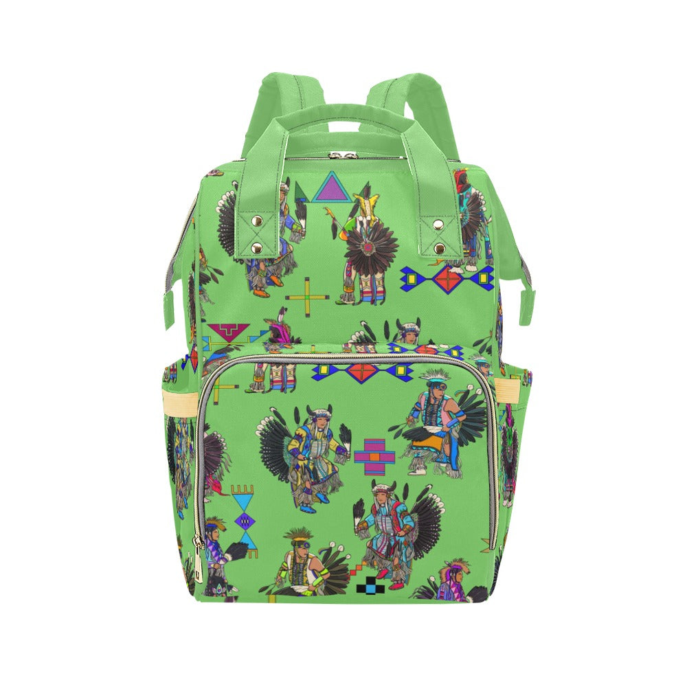 Men's Tradish Dancers Grass Multi-Function Diaper Backpack