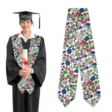 Load image into Gallery viewer, Takwakin Harvest White Graduation Stole
