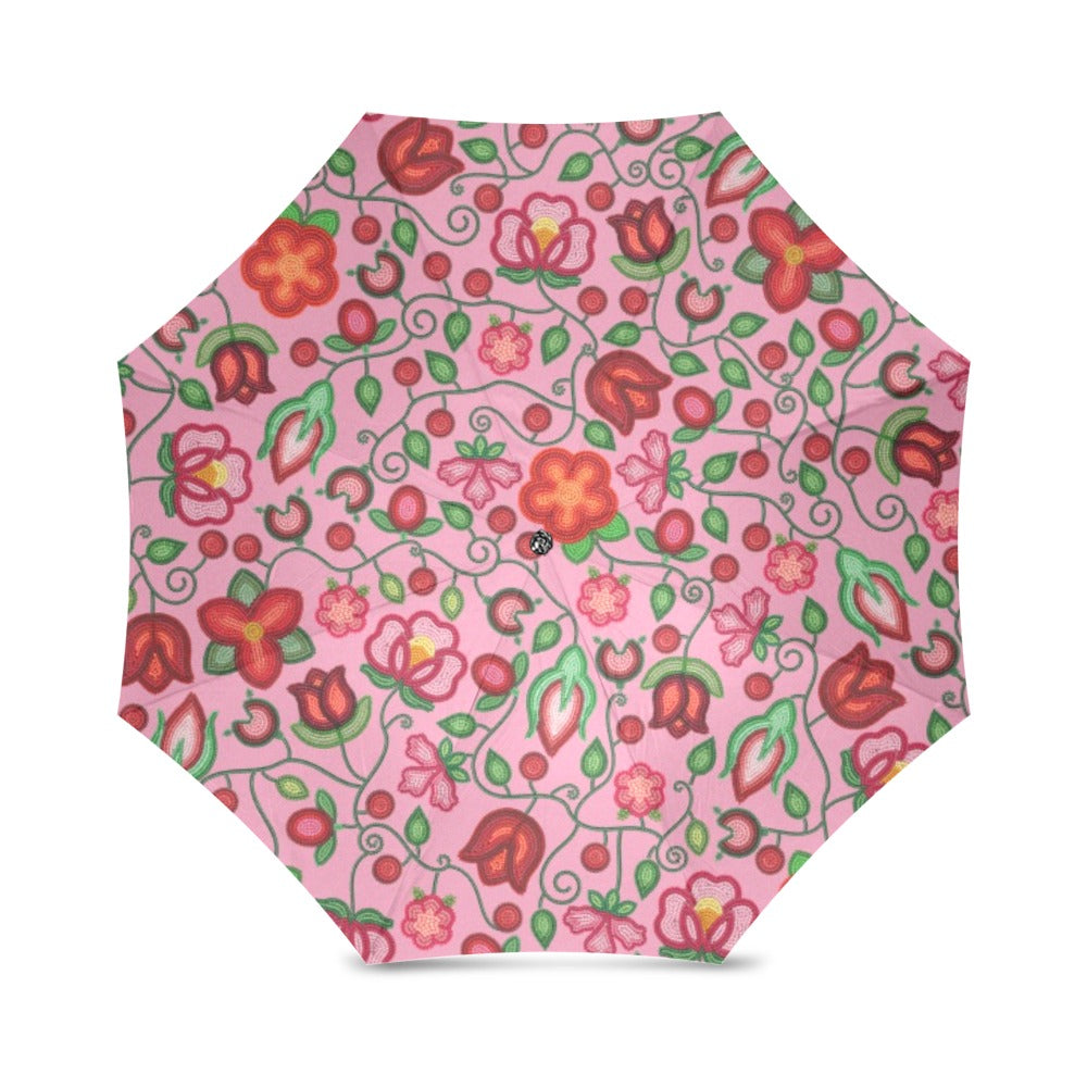Rose Reverie Pink Foldable Umbrella