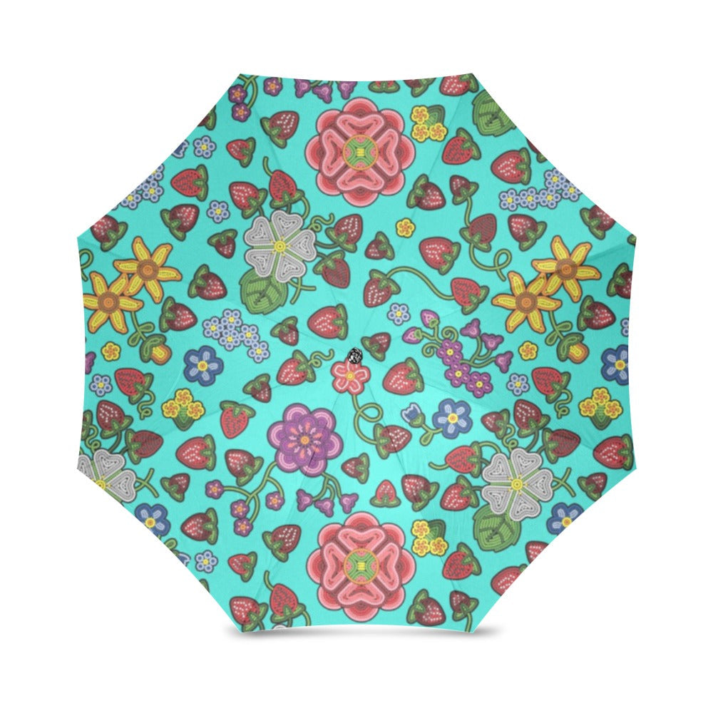 Berry Pop Turquoise Foldable Umbrella