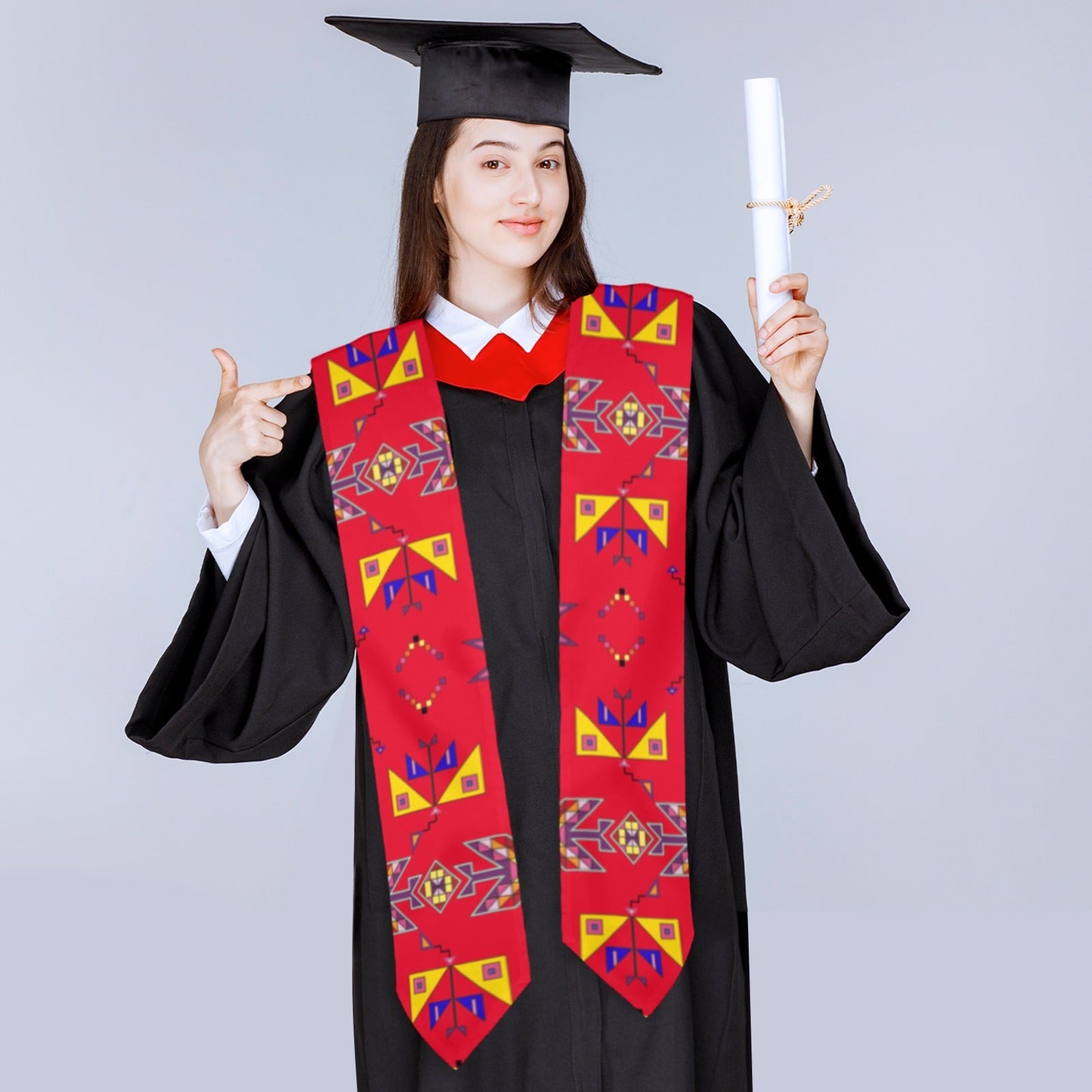 Scattered Generations Red Graduation Stole