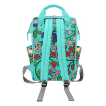 Load image into Gallery viewer, Takwakin Harvest Turquoise Multi-Function Diaper Backpack/Diaper Bag
