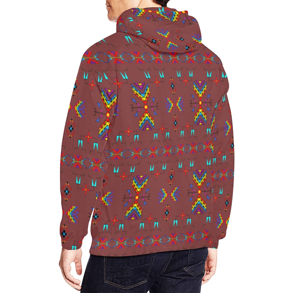 Rainy Chief Rainbow Earth Clay Hoodie for Men