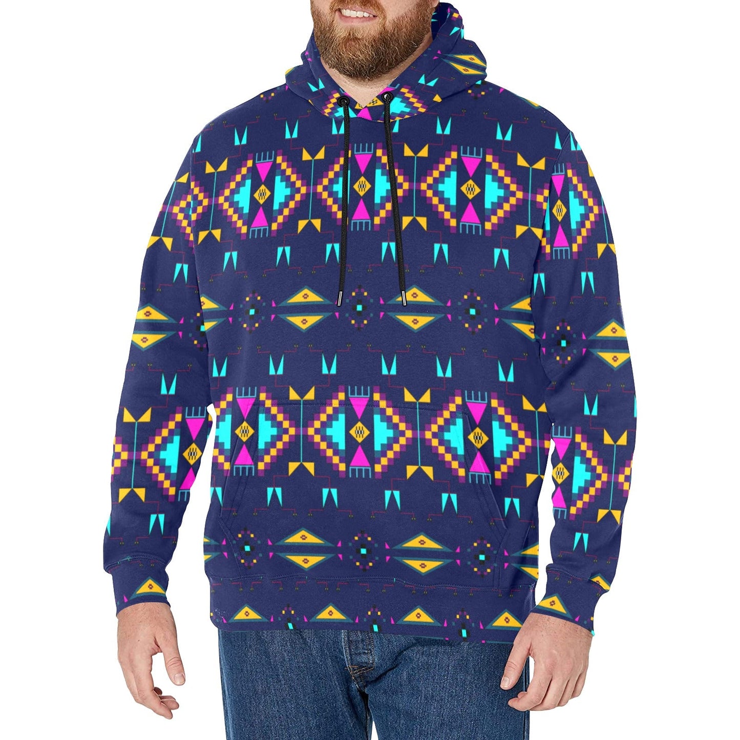 Rite of Passage Prairie Night Men's Long Sleeve Fleece Hoodie