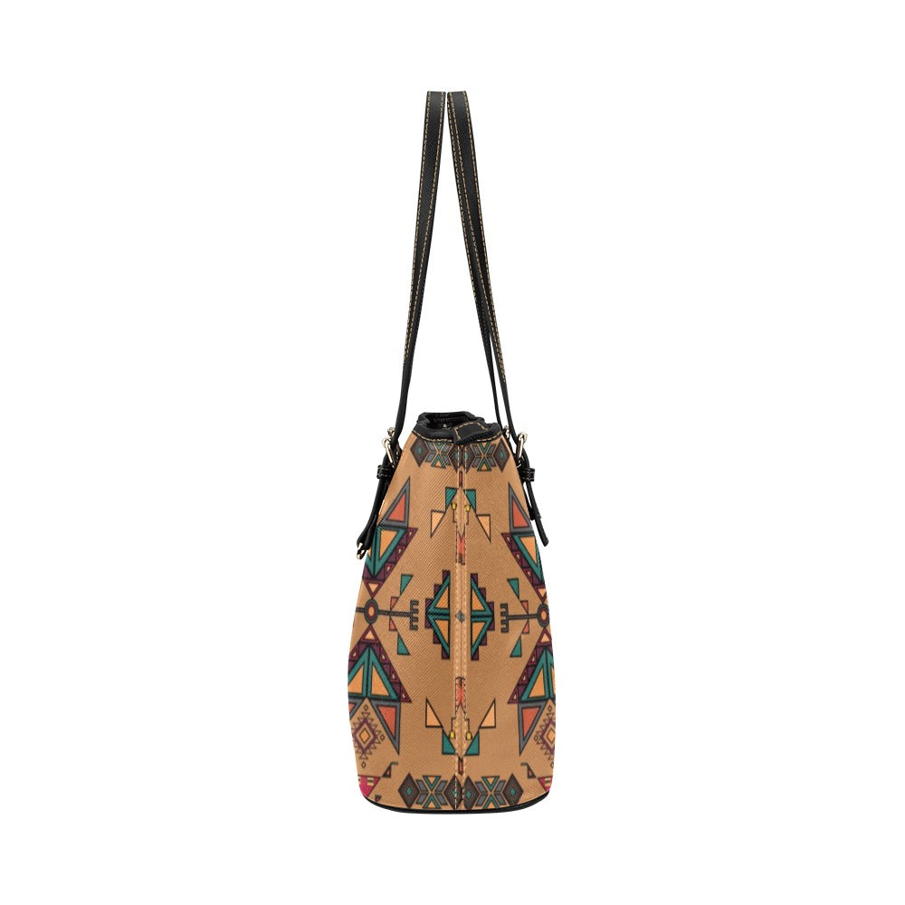 Arrow dawn Brown Leather Tote